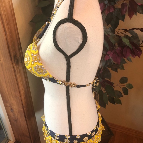 Monogram Ruffle Bikini - Picture 8 of 12